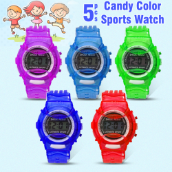  Candy Color Boys Girls Digital Sports Wrist Watch, K121